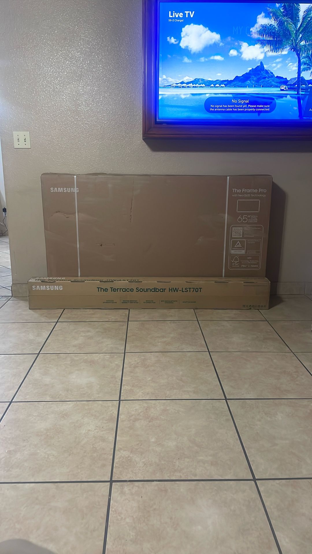 Samsung TV with Soundbar