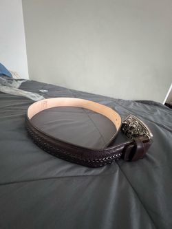 Fish skin belt