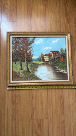 Oiginal oil painting, not a print.