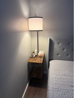 Night stand with lamp