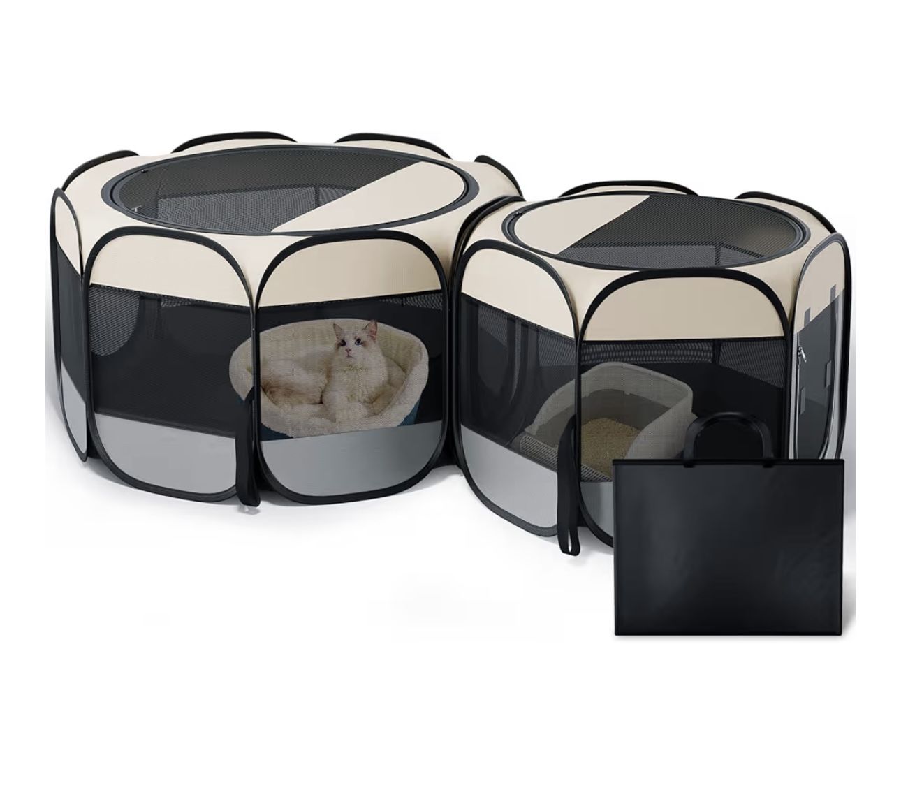 New- 74 X 21 Pop Up 2 Room Pet Play Pen Play