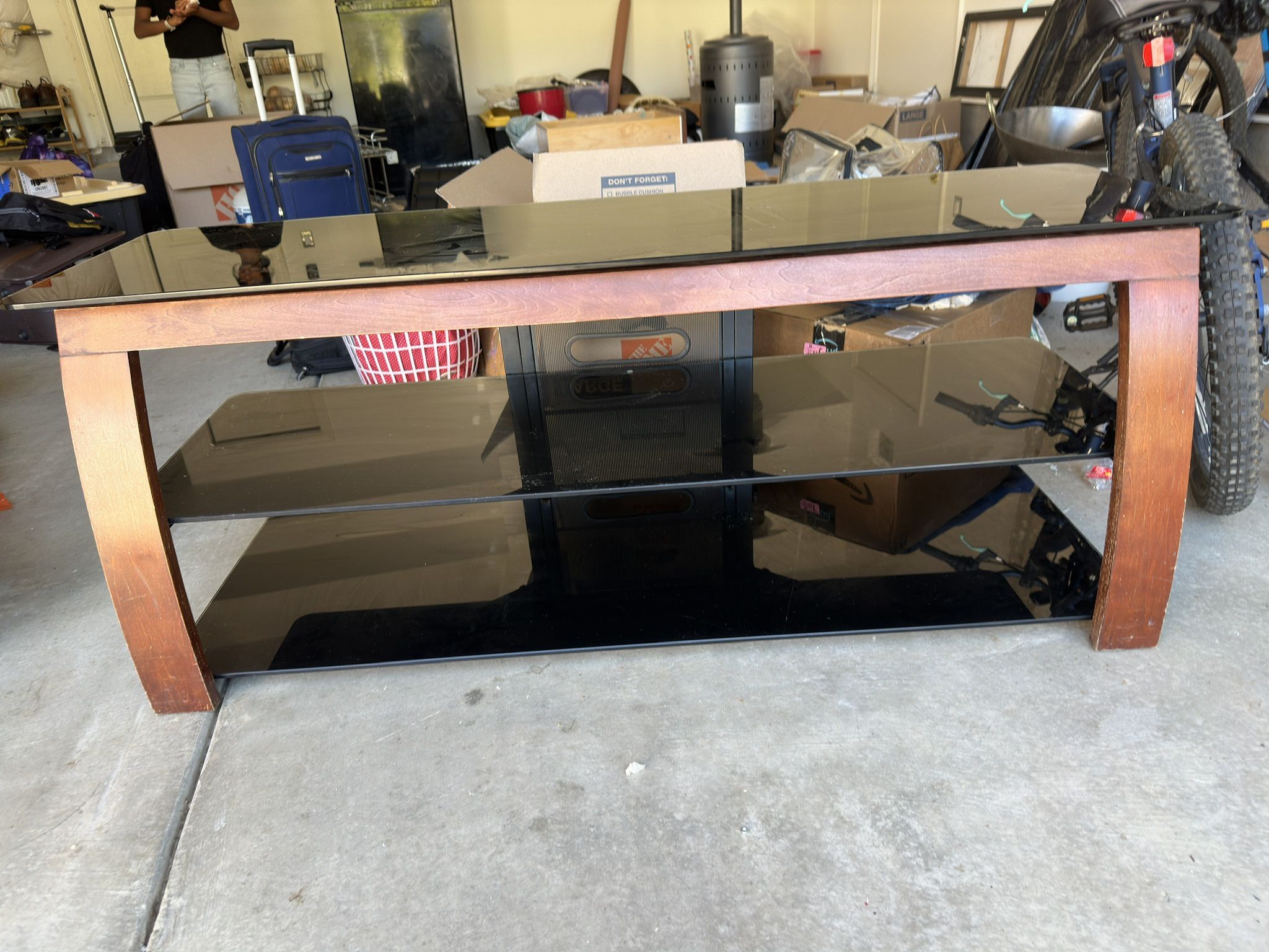 Tempered Glass TV Stand