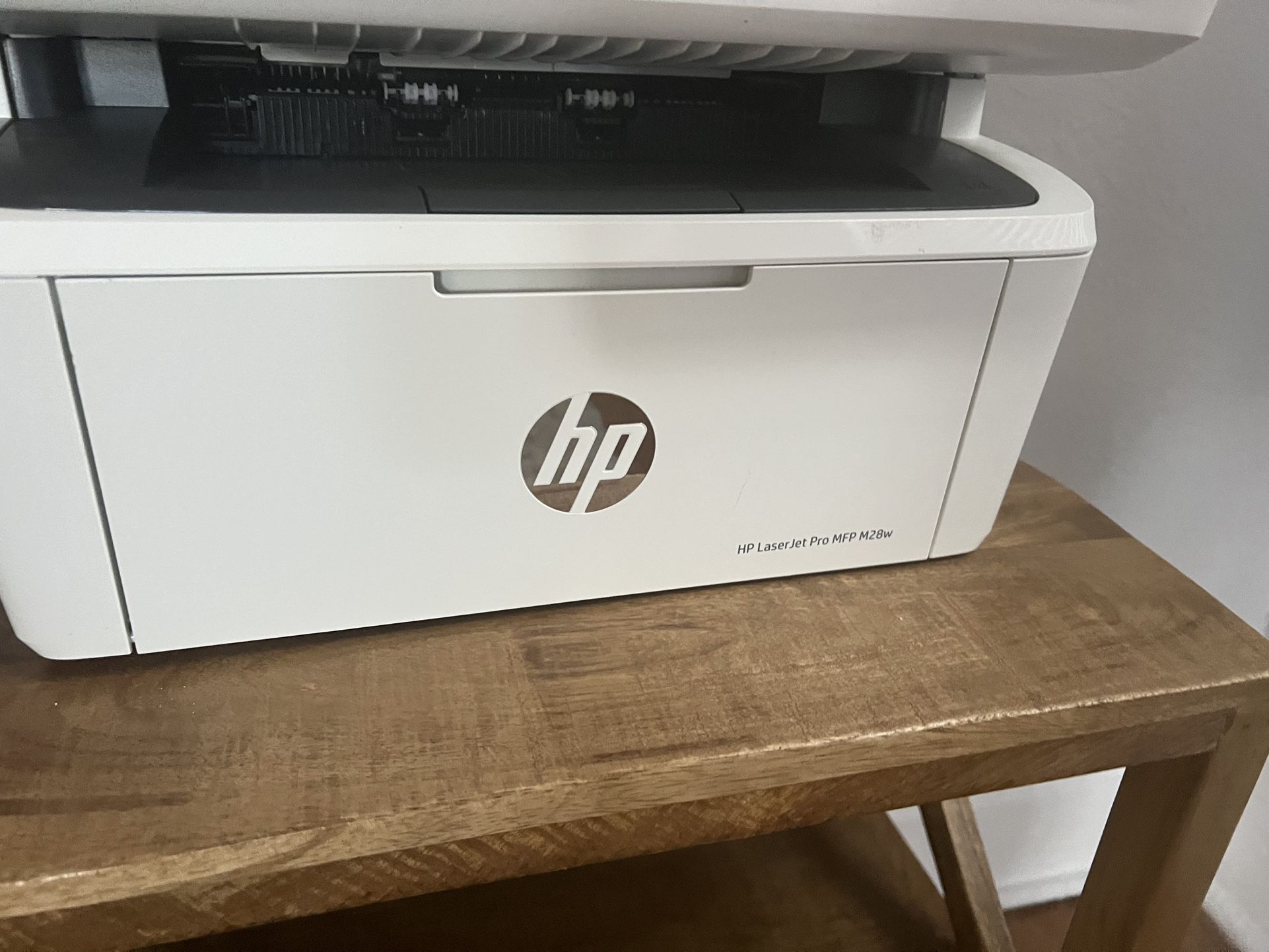 HP lazer Jet Pro printer with new toner MFP M28w