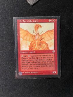 MTG Zirilan of the Claw - Mirage (1996) Rare - Reserved List - Clean/LP