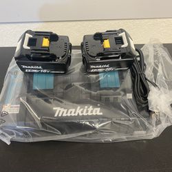 Makita 18v Batteries And Charger