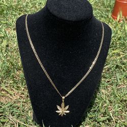 Gold Necklace & Pendant 