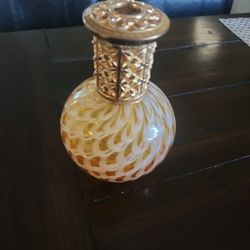 VINTAGE  GLASS  FRAGRANCE  OIL LAMP