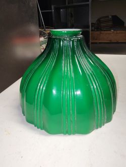 Antique glass lamp shade