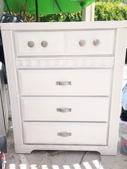 White dresser