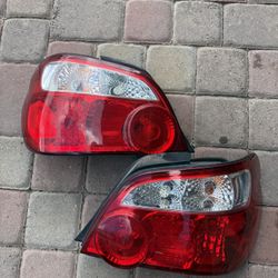02-07 Subaru WRX STi tail lights blobeye 04-05 style red VERY CLEAN 