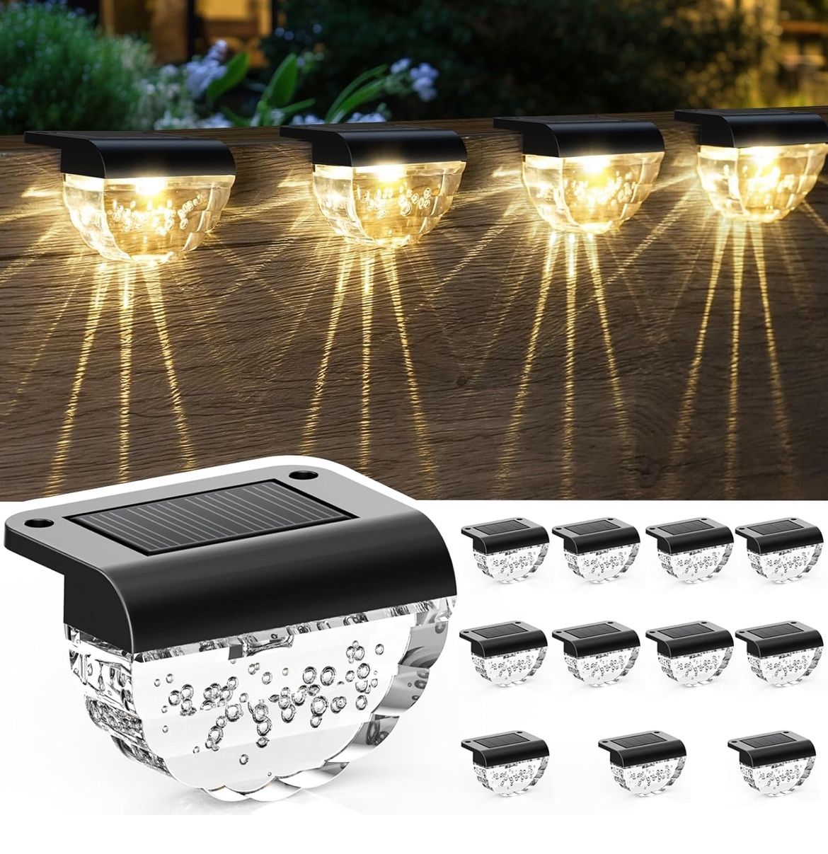 12 Pack Fence Lights