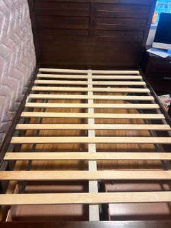 Double Bed Frame with drawers and matching dresser