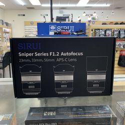 Sirui Sniper Series F1.2 Autofocus 23mm, 33mm, And 56mm