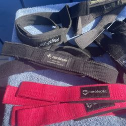 Gym Gear !! 👍🏼👍🏼 Lifting Straps, Wrist Wraps And Ankle Attachments !! 💪🏼 Must Have S For The Muscle Man- lady Of The House !!
