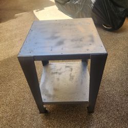 iron work table 36 high and 24x24 wide