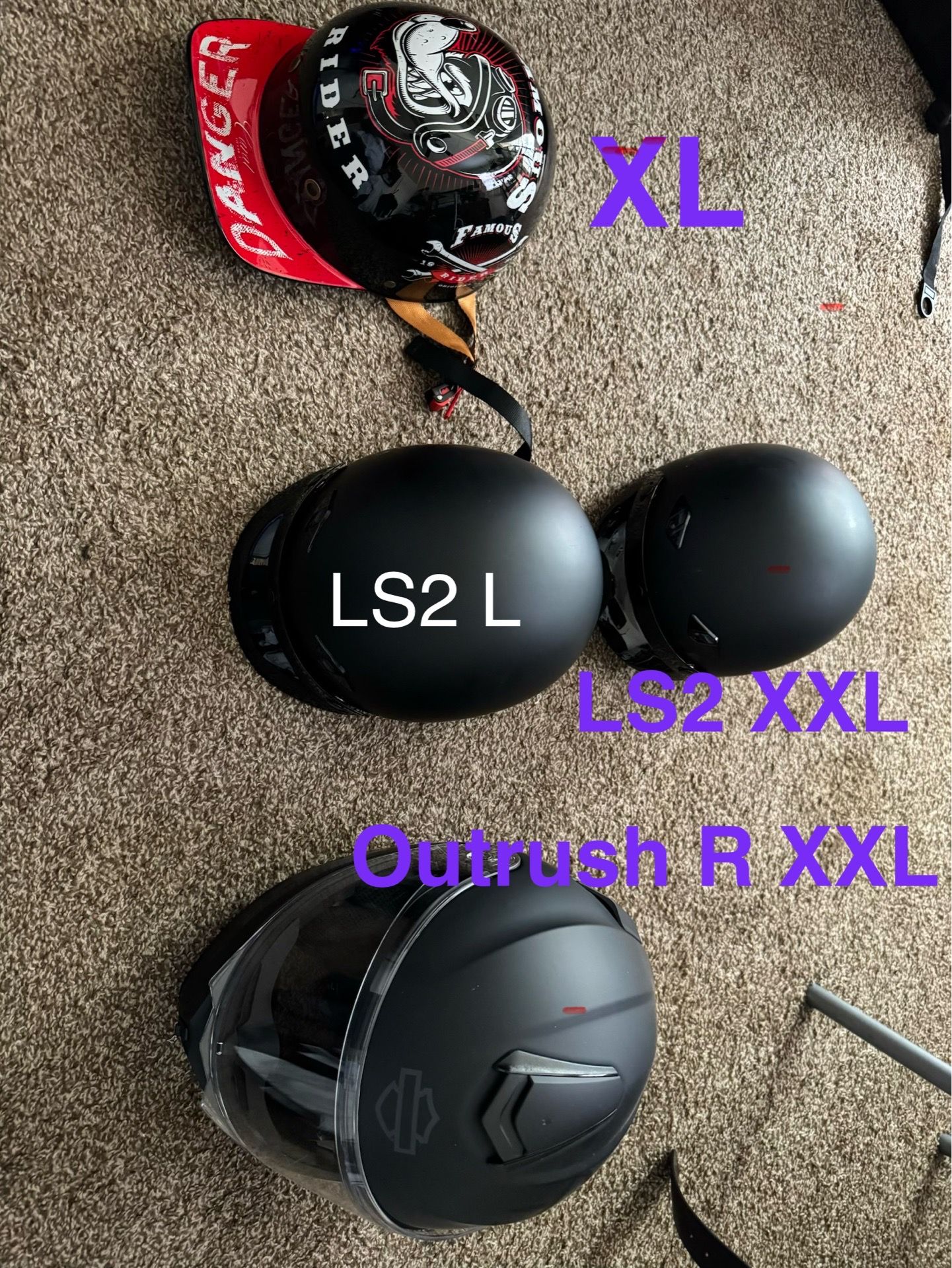 Motorcycle helmets