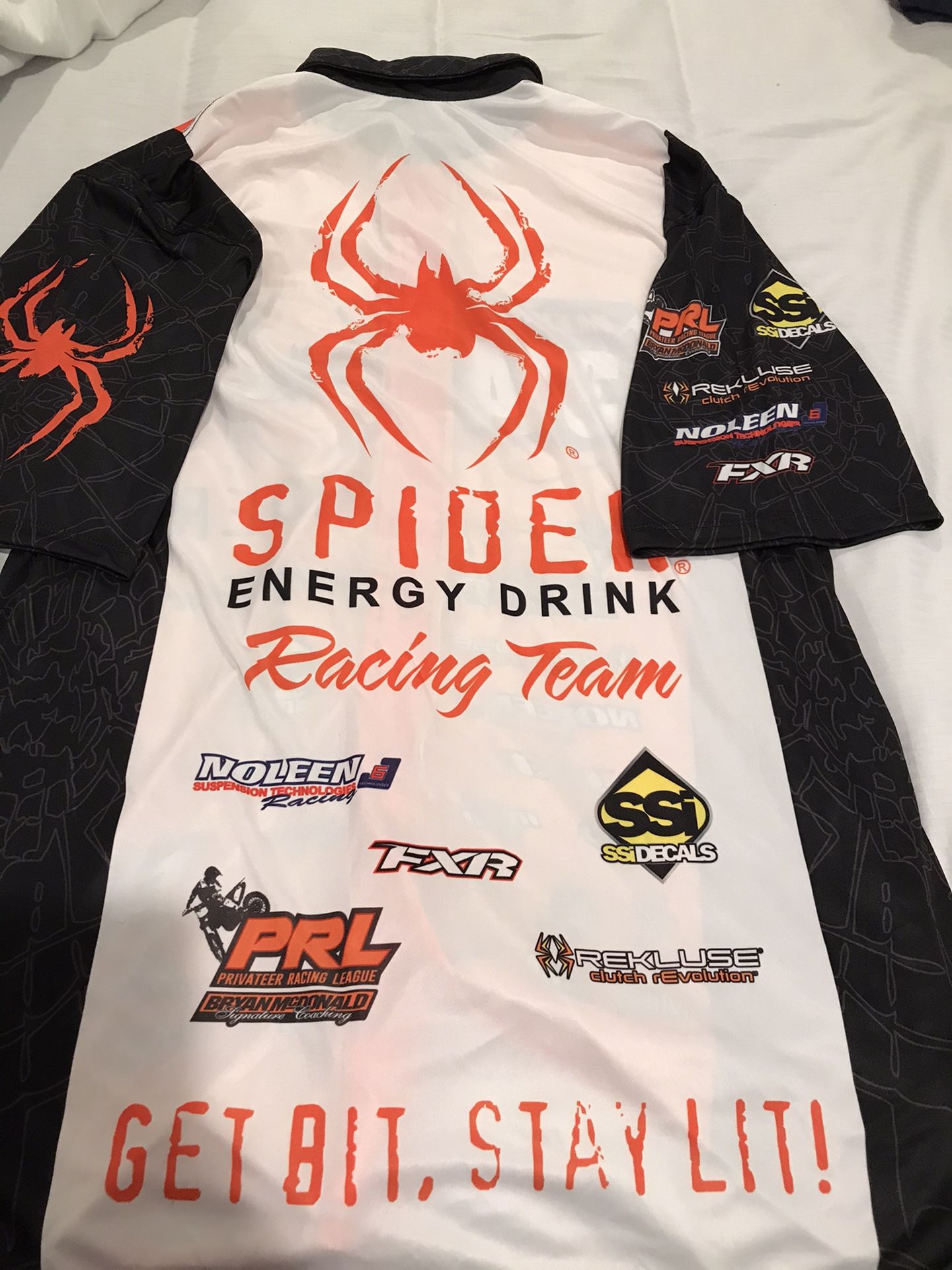 Formula 1 and supercross Pitt crew staff jersey energy drink