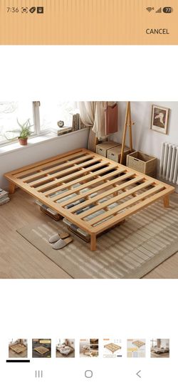NELYE Full Wood Platform Bed Frame, 14 Inch Bed Base, Oak
Solid Wood Mattress Foundation featuring Rubberwood Frame and Legs, Pine Wood Slats, Sturdy