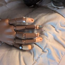 Practice Acrylic Nails Hand W A Drill And Drill Bits. Fake Toes