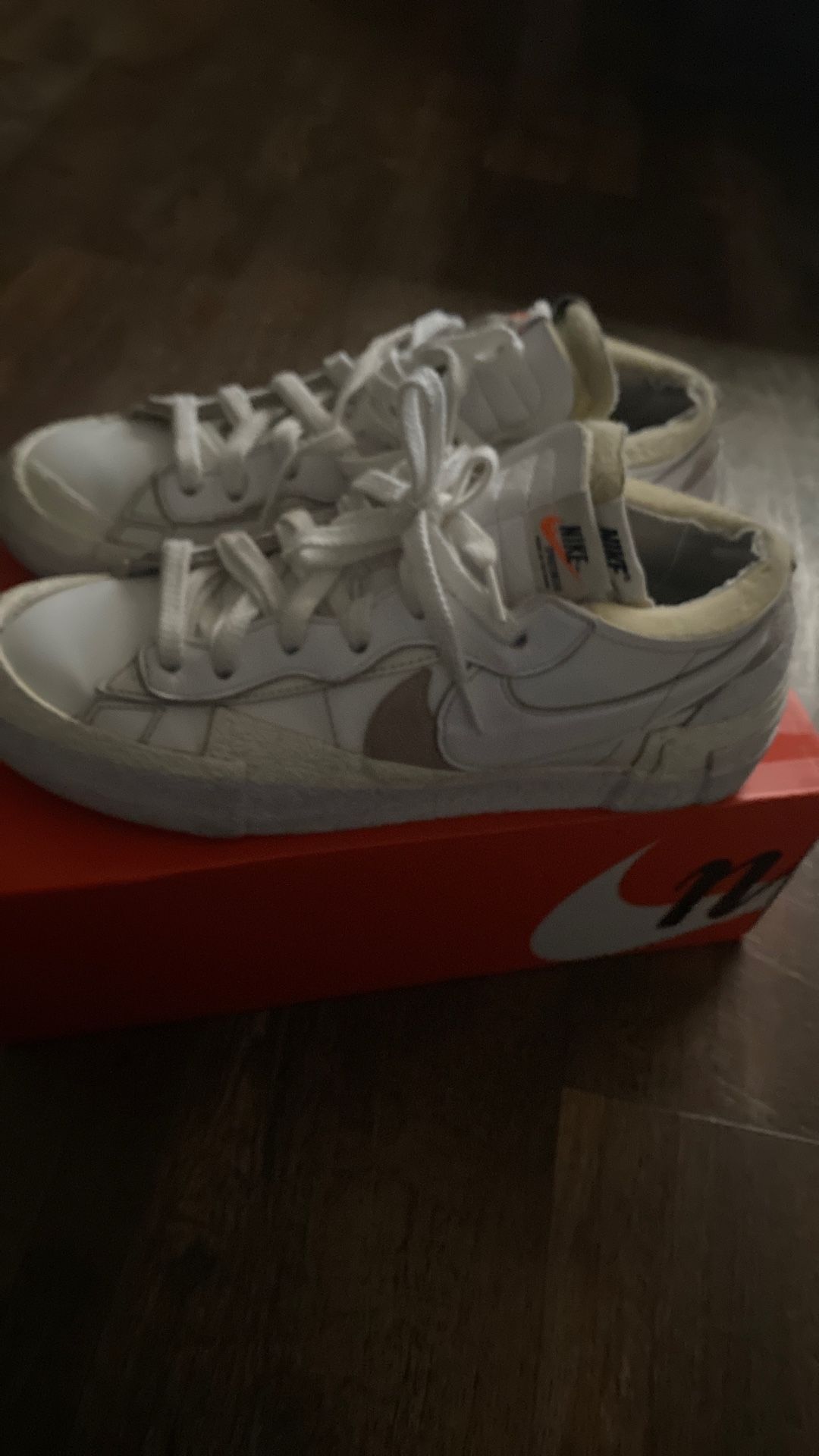 Nike Blazer Low Sacai White Size 10