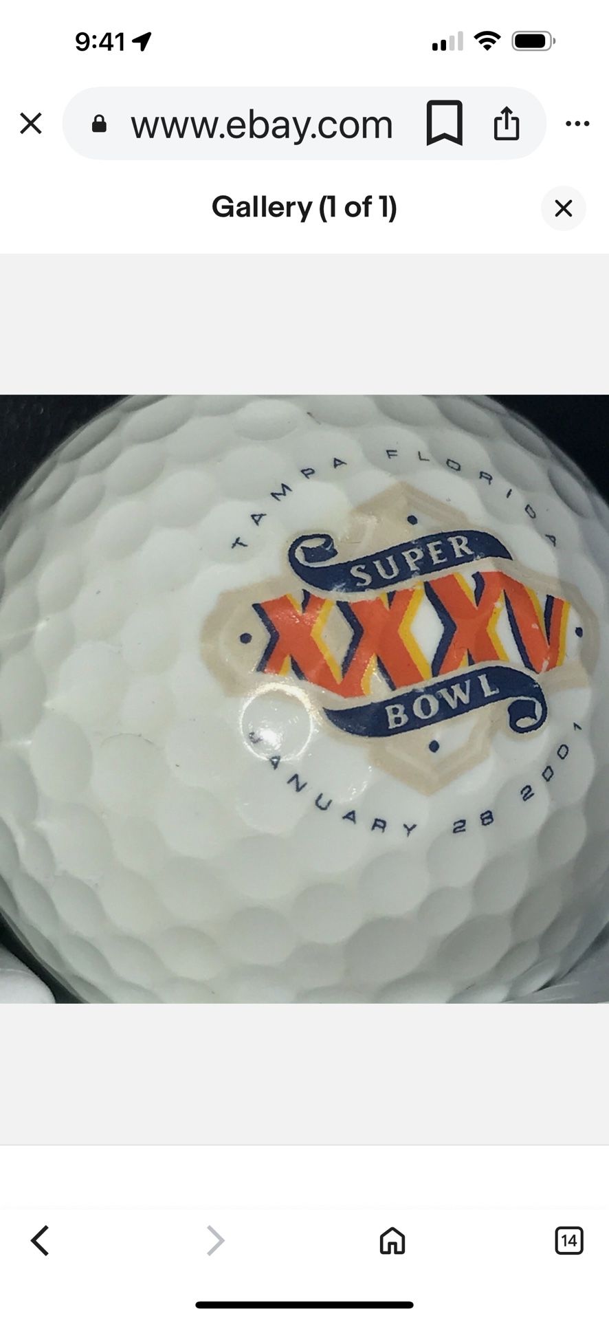 2 SuperbowlTampa  1/28/01 Golfballs