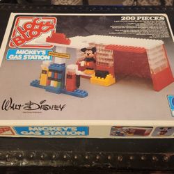 Vintage Loc Blocs Mickeys Gas Station