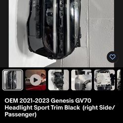 2021-2023 Genesis GV70 Headlamp 