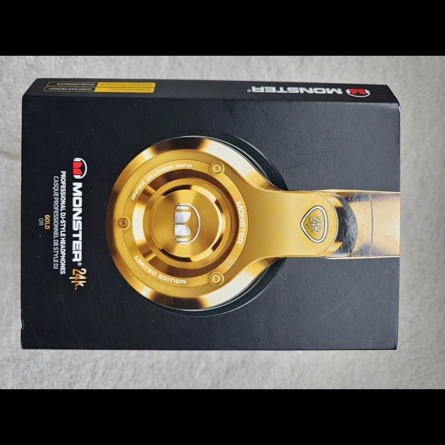 Monster MH 24K Gold Over-The-Ear DJ Headphones for Sale in Los