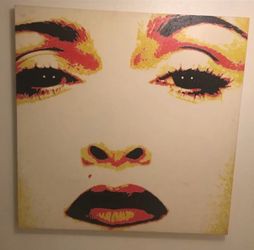 🎨 One-of-a-Kind Madonna-Inspired Pop Art Canvas – Statement Piece!