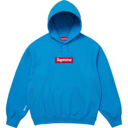 Supreme Cyan Box Logo Hoodie FW25