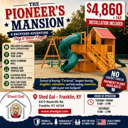 🎢 Huge Tube Slide + Swings + Climbing Wall Available At Shed Gal!