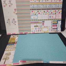 Scrapbooking 12"×12" Paper By Bella Blvd (8 Pcs) BNWOT 