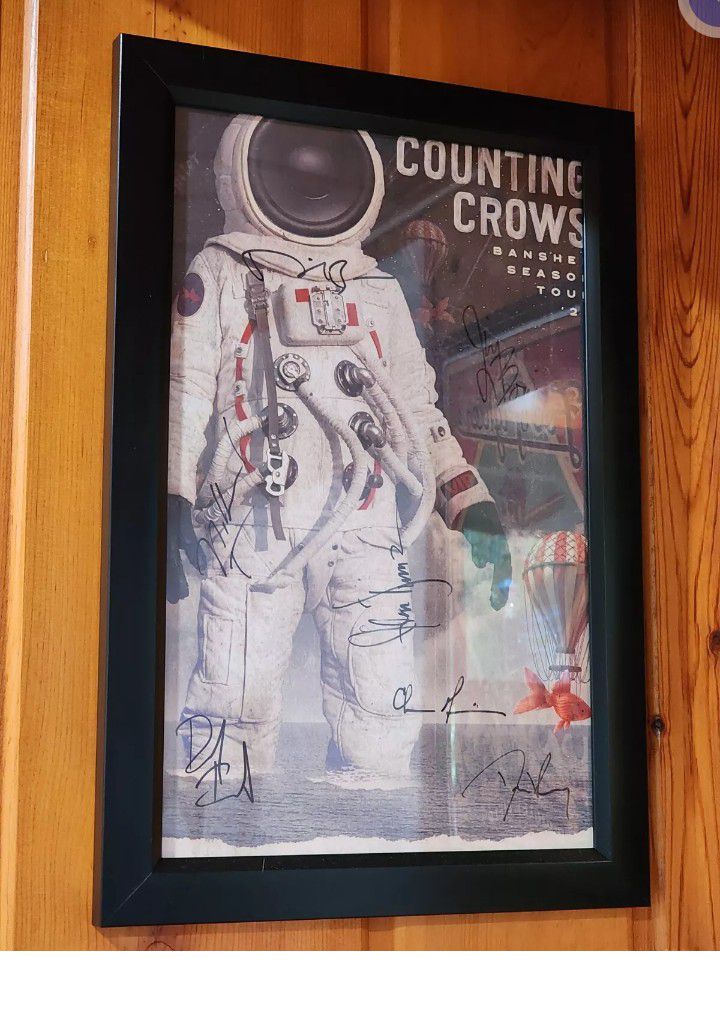 COUNTING CROWS COLLECTABLES & POSTER SIGNED BY BAND