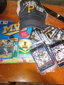 Pgh pirates hat and cards