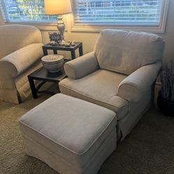 Love Seat, Chair And Ottoman 