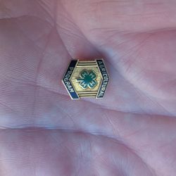 10Karat Gold Filled Vintage 4H Club Agricultural Award Pin/International Harvester Award