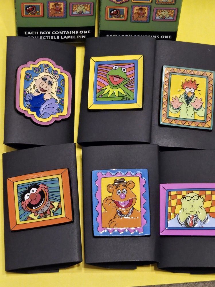 Disney Muppets COMPLETE SET Portrait Enamel Metal Pin Blind Box Combo Set