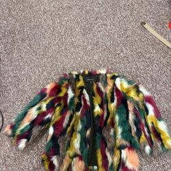 Colored Fur coat Medium 