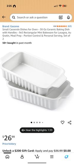 Casserole Dish - 2 pack