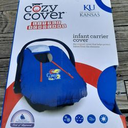 Cozy Cover KU University of Kansas Car Seat Carrier Cover