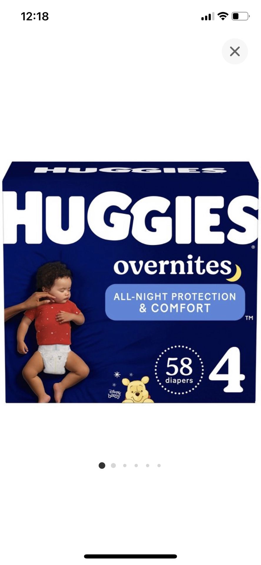 Huggies Overnights Size 4