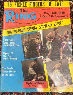 THE RING MAGAZINE MARCH 1972.FIGHTS AND ROUNDS OF THE YEAR.