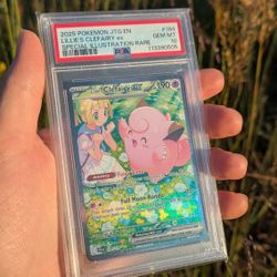 Pokemon Cards 2025 POKEMON SV9 JOURNEY TOGETHER ENGLISH LILLIES CLEFAIRY EX #184 SPECIAL ILLUSTRATION RARE PSA 10 GRADED