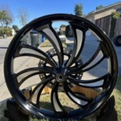 Harley Davidson Front Wheel And Rotor