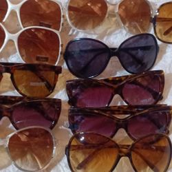Lot of 18 Sunglasses – UV Protection – Mixed Styles – All for One Price