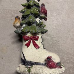 Christmas tree statue figure home decor 11” 