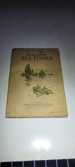 John Player & Sons Vintage "Sea Fishes" Album Complete with Cigarette Cards