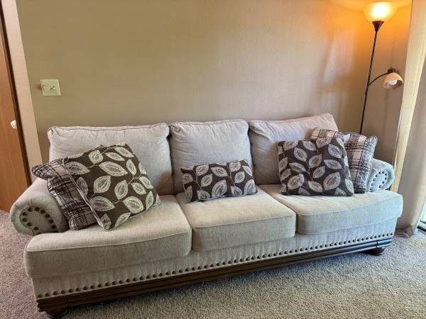 Like New Sofa and Ottoman Set