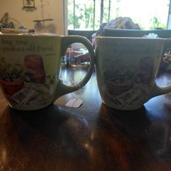 Set Of Two Antique Coffee Cups