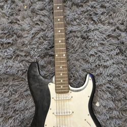 BC STRAT STYLE ELECTRIC GUITAR BLACK
